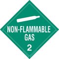 American Labelmark Co LabelMaster® Z-EZ3 Non-Flammable Gas Placard, Worded, Removable Vinyl, 25/Pack Z-EZ3